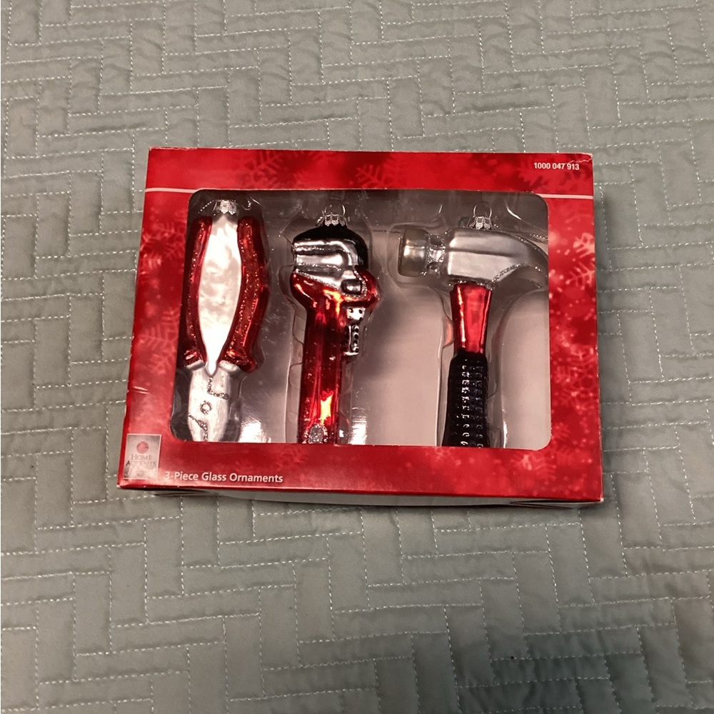 Vintage Unique Glass Home Accents Holiday Tool Ornaments